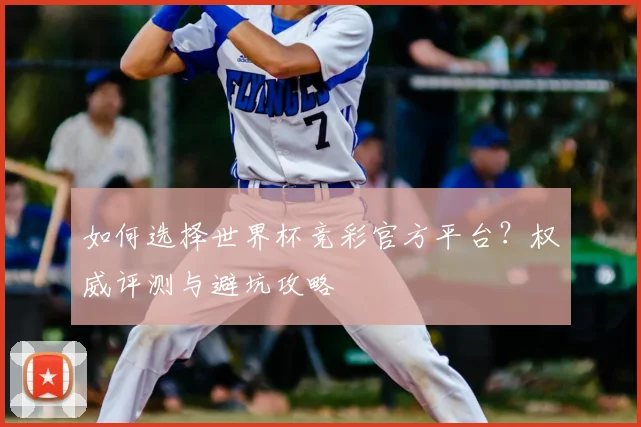 如何选择世界杯竞彩官方平台?权威评测与避坑攻略
